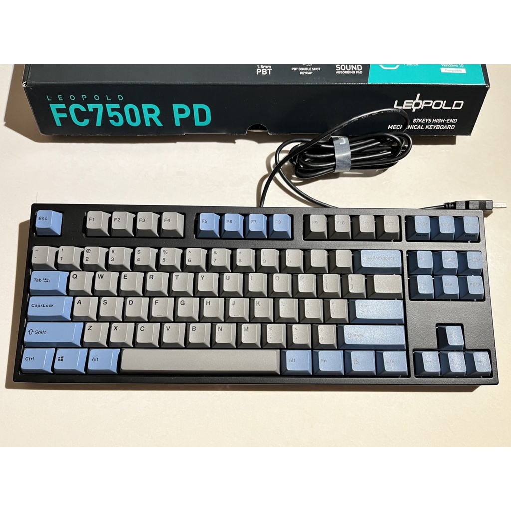 LEOPOLD FC750R PD 87鍵 靜音紅軸 藍灰鍵帽