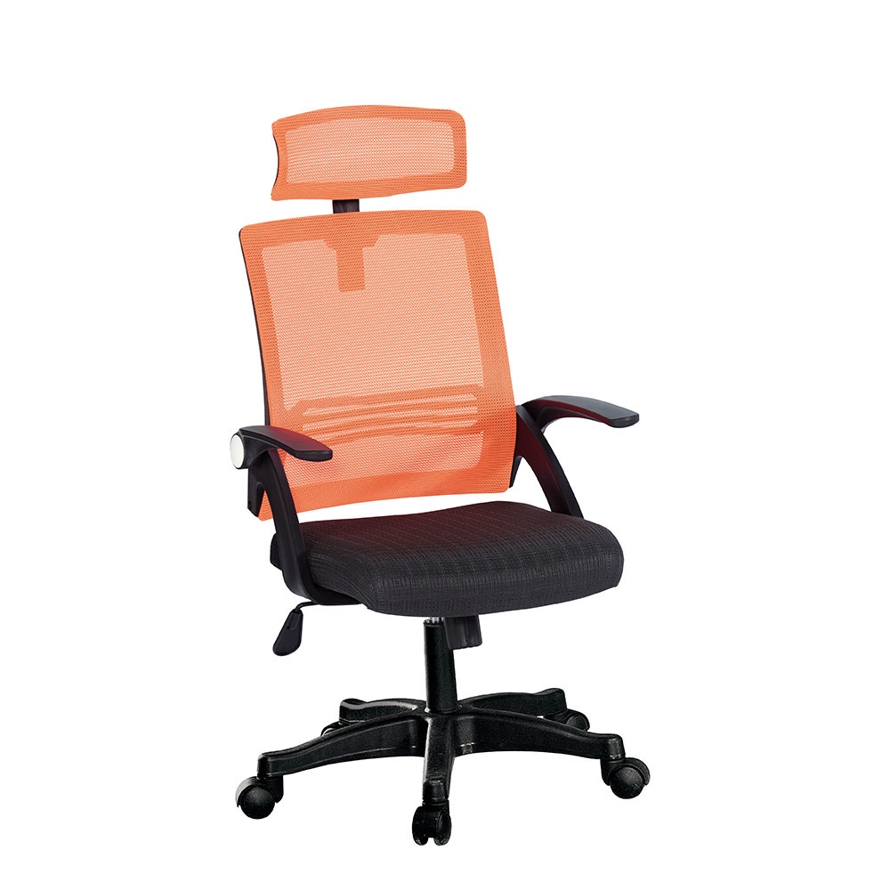 obis 椅子 辦公椅 電腦椅 高背網布辦公椅-橘