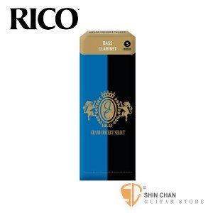 小新樂器館 | 美國 RICO Grand Concert Select 低音 豎笛/黑管竹片Bass(5片/盒) 藍黑