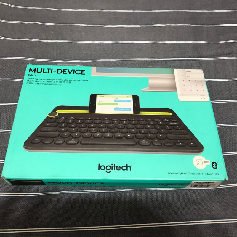 Logitech 羅技 K480多功能藍牙鍵盤 &lt;黑&gt;