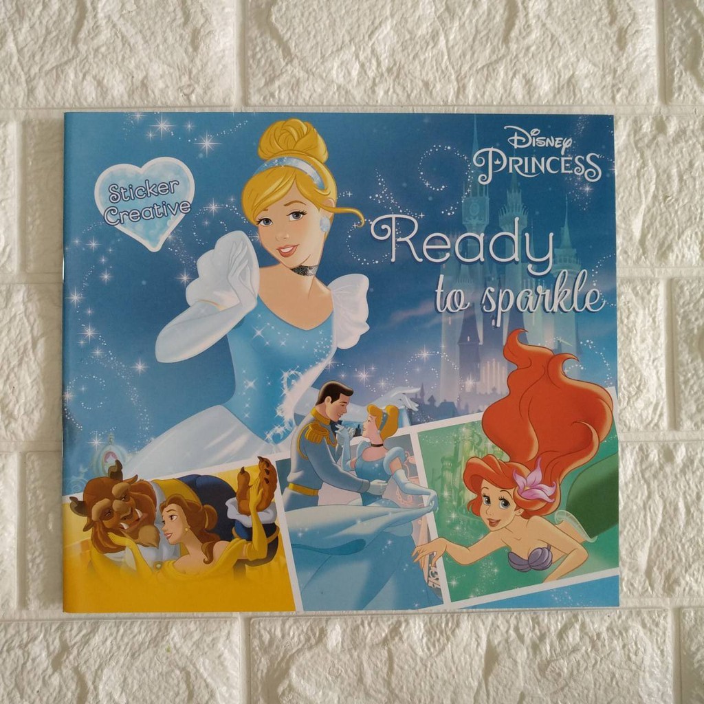 迪士尼公主準備閃閃發光貼紙拼圖書