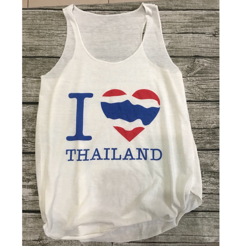 泰國I love Thailand白色背心