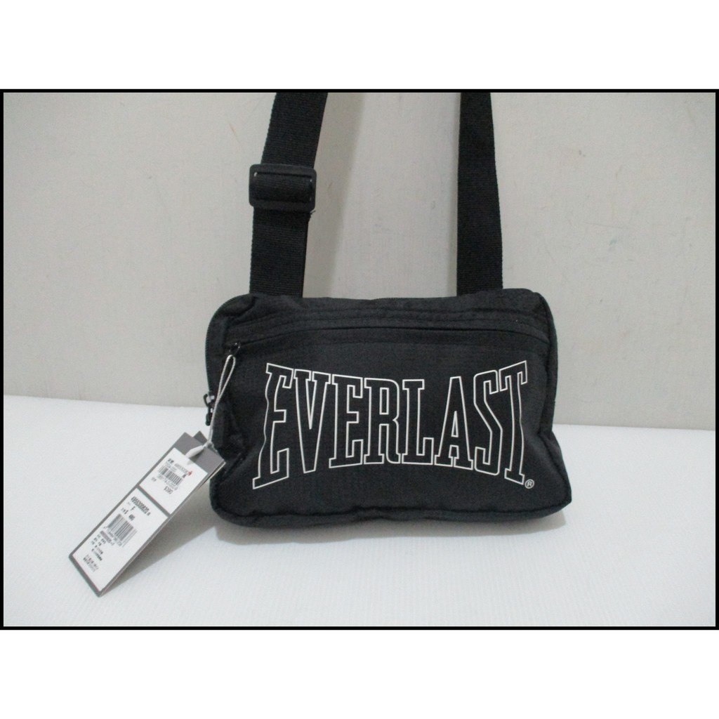 EVERLAST 腰包 側背包 胸前包 黑/白 正品公司貨 大LOGO 4955300620