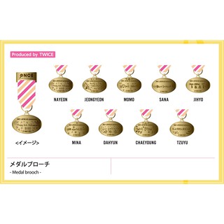 【現貨】ONCE JAPAN 四周年紀念周邊 金屬胸針 TWICE