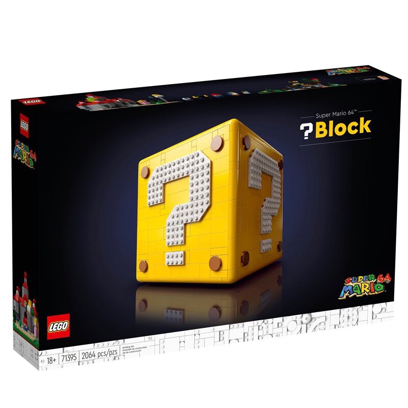LEGO 樂高 71395 超級瑪利歐 64 問號磚塊 積木 已組裝好 附說明書