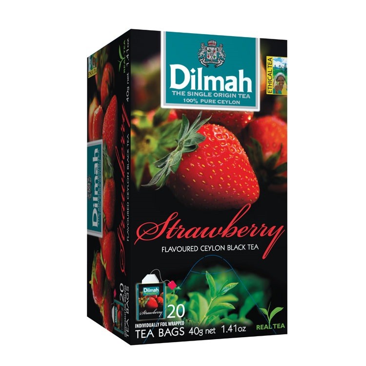 【即享萌茶】Dilmah帝瑪草莓口味紅茶20茶包/盒 *本月促銷*