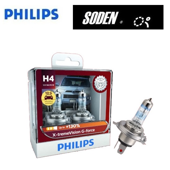 SODEN Go~PHILIPS H4 55/65W 飛利浦車燈 極炬光 G-force 加亮130% 東杰公司貨