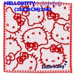 凱蒂貓 HELLO KITTY 小方巾 毛巾(25X25CM)