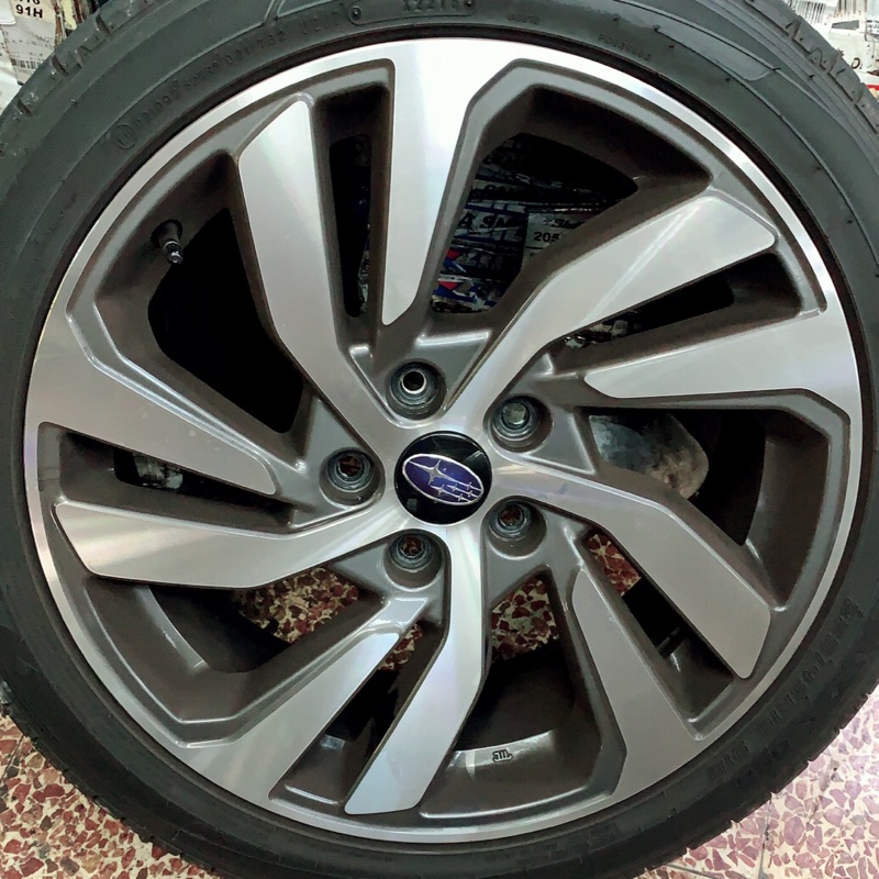高雄人人中古鋁圈subaru Levorg 18吋原廠鋁圈5孔114 3 7 5j Et55 一組四顆不含輪胎 蝦皮購物