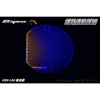 APEXX | 鍍鈦 彩鈦 傳動護網 進氣濾網 傳動 進氣 護網 濾網 白鐵 小海棉 加大進氣 適用於 KRV-180