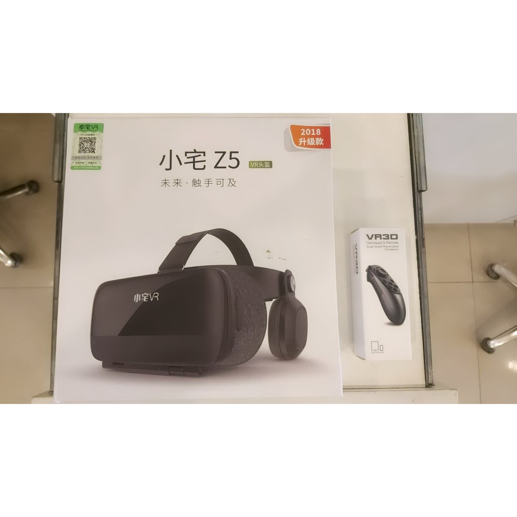 9.9成新升級版 小宅 Z5 VR 眼鏡 送 搖控 手把+資源 虛擬實境 3D Z4 遊戲 搖桿 BOX CASE 把手