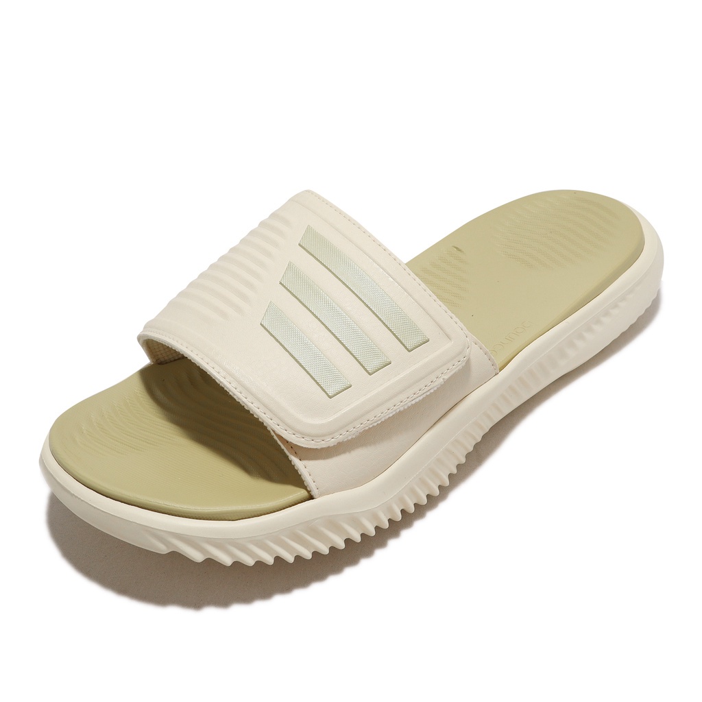 adidas 拖鞋 Alphabounce Slide 2.0 米色 涼拖鞋 男女鞋 愛迪達 【ACS】 GY9418