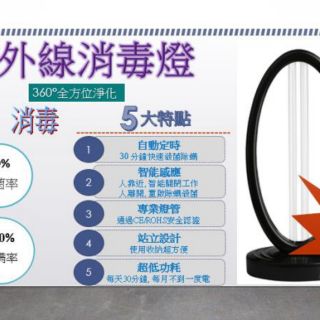 現貨😁免運不用等😁紫外線殺菌燈消毒除蟎抗新冠病毒含臭氧味（含自動感應熄滅.保護家人保護自己）