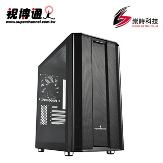 Superchannel視博通 SW300 M(B)/黑色/M-ATX/顯卡長33/CPU高16.6/電腦機殼/崇時電腦
