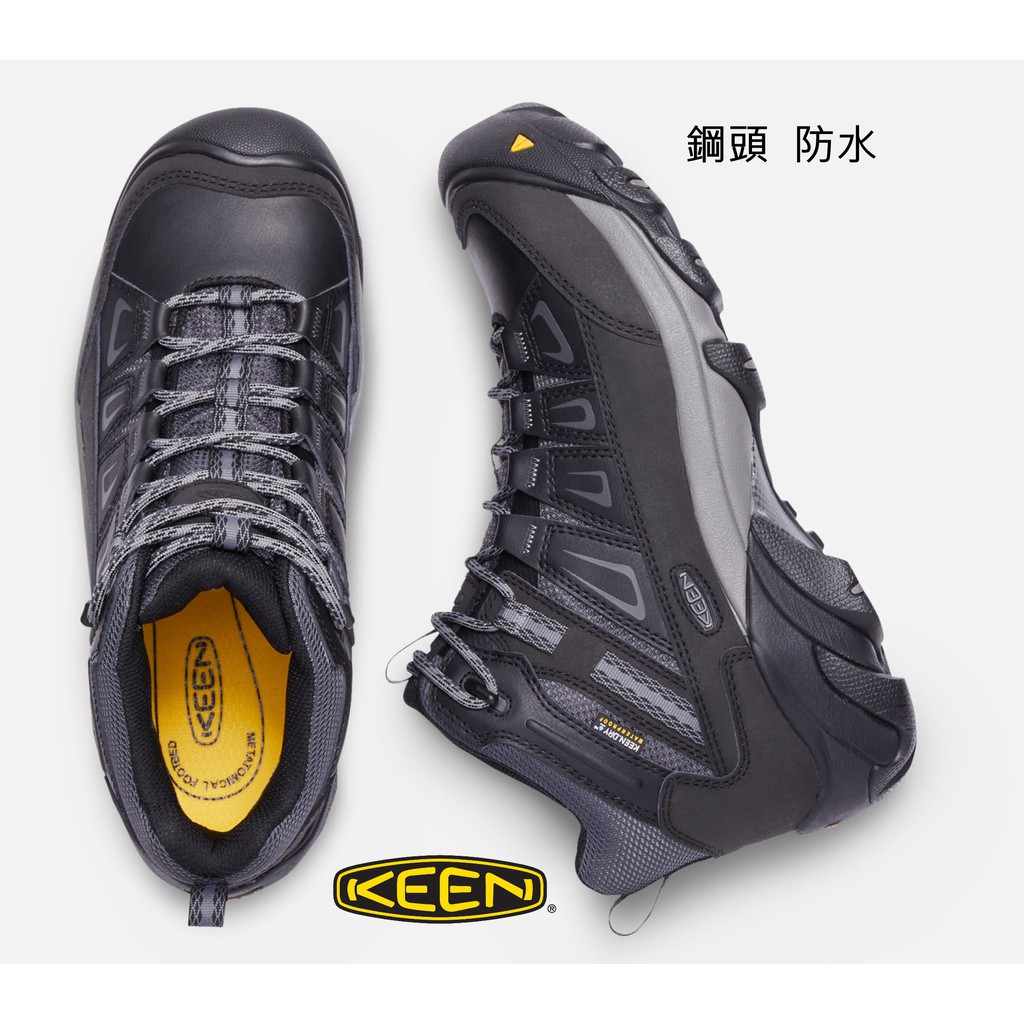 W08 US14-US15 ~ KEEN 防水鋼頭防撞安全工作鞋 / 登山鞋 (大腳,大尺