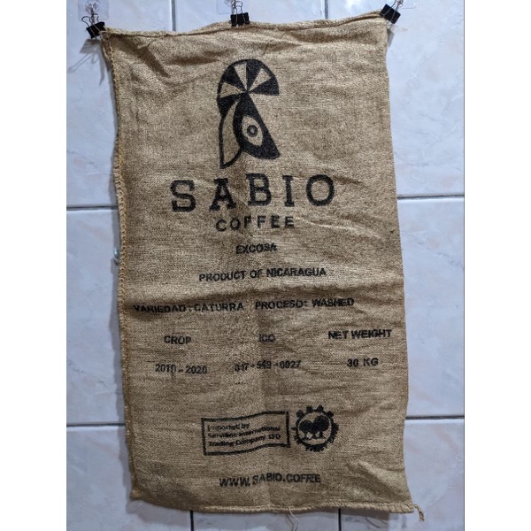 二手咖啡麻布袋-尼加拉瓜SABIO coffee