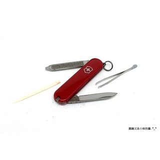 【圓融文具小妹】瑞士 維氏 VICTORINOX 瑞士刀 紅色 0.6123 長 58mm 6用 含稅價 #550