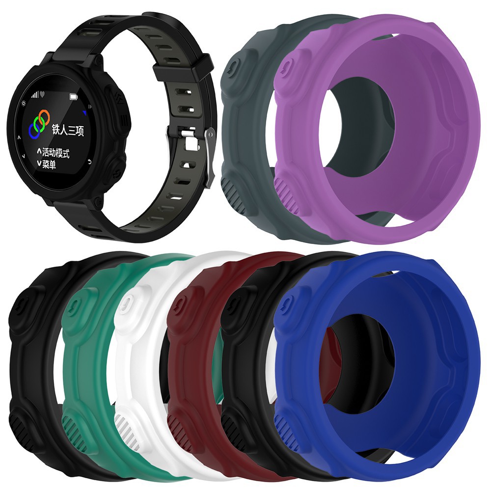 Garmin Forerunner 235 735XT 運動手錶高品質矽膠腕帶手鍊保護框手錶保護套