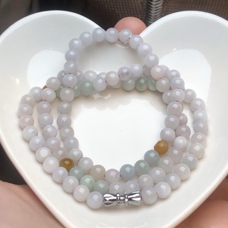 漂亮的翡翠項鍊 佛珠 念珠 手持 成品715Ai 714天然A貨緬甸翡翠翡翠佛珠批發零售推廣中