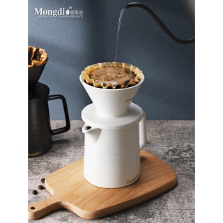 🔥臺灣熱賣🔥Mongdio手沖咖啡壺套裝陶瓷濾杯咖啡過濾器滴漏式手沖壺咖啡器具 免運