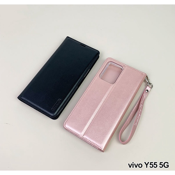 VIVO Y55 5G韓曼皮革側掀Y21/Y21s手機皮套Y76 5G錢包VIVO V23 5G保護套
