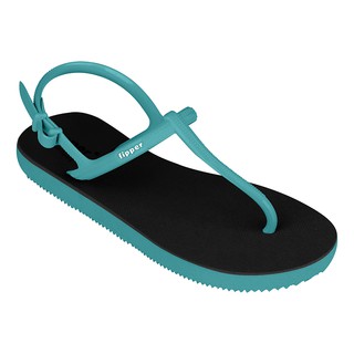 Fipper Strappy Black,Turquoise/Turqouise 天然橡膠 女鞋 拖鞋 沙灘鞋 涼鞋