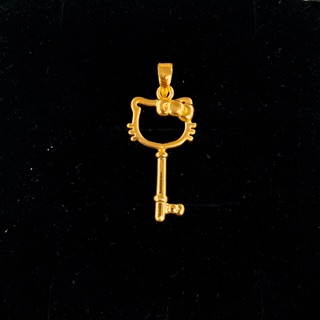 景福珠寶銀樓✨純金✨黃金墜子 可愛貓 鑰匙 造型 墜子 複