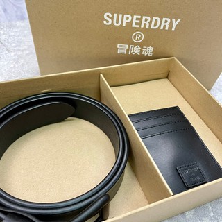 💪拚了 免運 現貨 SUPERDRY 冒險魂 禮盒 皮帶+卡夾 送禮 特價商品