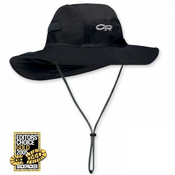 Outdoor Research  黑 大盤帽 登山帽 GTX 黑 防水帽 OR 243505