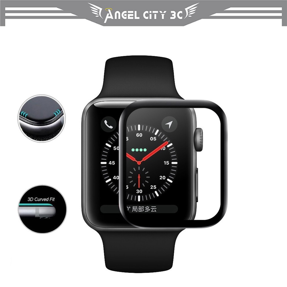 AC【3D曲面複合】Apple Watch Series 4代/40mm 44mm 手錶熱彎膜 防刮 耐刮全螢幕 保護貼