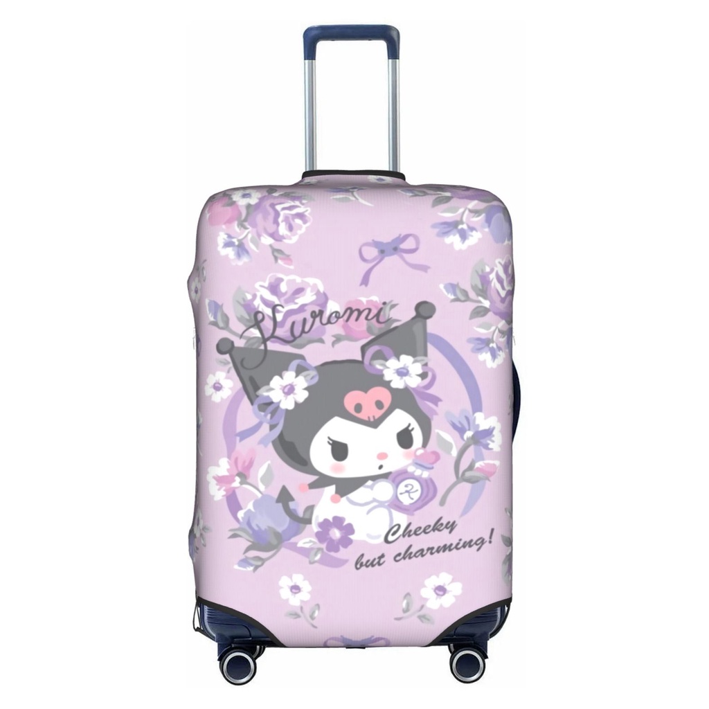 三麗鷗 Sanrio Kuromi 行李套可水洗手提箱保護套防刮手提箱套適合 18-32 英寸行李箱