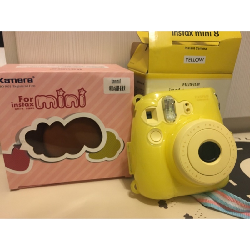 富士 MINI8 馬卡龍 黃色 Fujifilm instax mini 8 拍立得相機(公司貨)黃