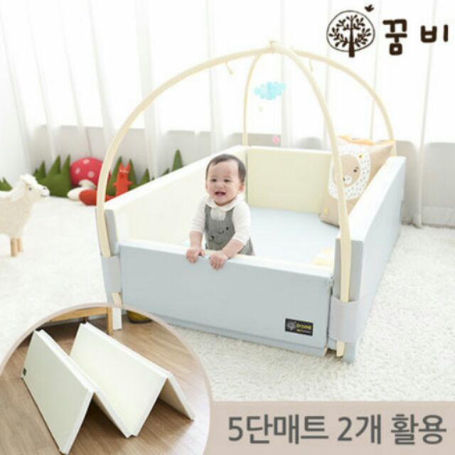 🐻韓國品牌👶【DreamB】實用多功能遊戲護欄圍欄。兒童爬行墊。安全護欄。嬰兒爬行墊。遊戲地墊。GGUMBI