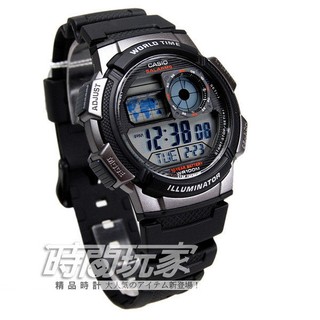 CASIO卡西歐AE-1000W-1B 原價1210 十年電力 電子錶 男錶 軍錶 學生錶【時間玩家】