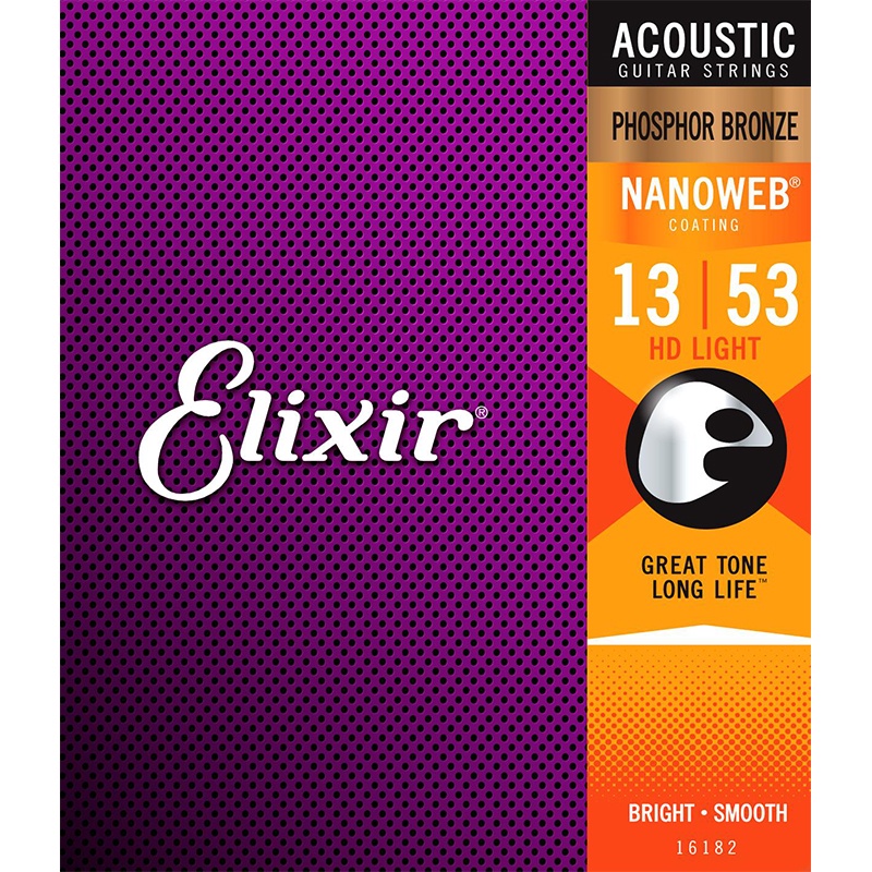 Elixir 頂級民謠吉他包覆弦 磷青銅 Taylor吉他專用 .013-.053 HD Light 公司貨【民風樂府】