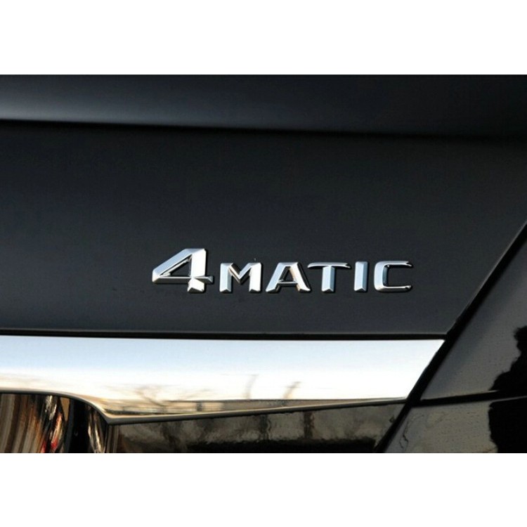 圓夢工廠 Benz 賓士 4MATIC 後車箱 鍍鉻車標 字貼 同原廠款式 2014~2016 車型適用 可單字購買