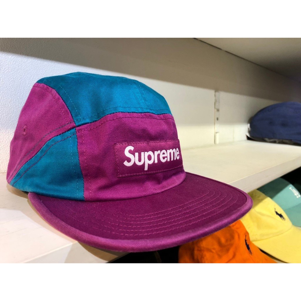 supreme contrast panel camp cap