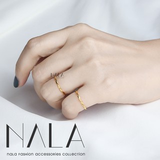 NALA 娜拉。S925 純銀 簡約麻花 開口戒指 扭紋波浪 韓國幾何扭結 可調式 開口戒關節戒 食指細戒指環 情侶對戒