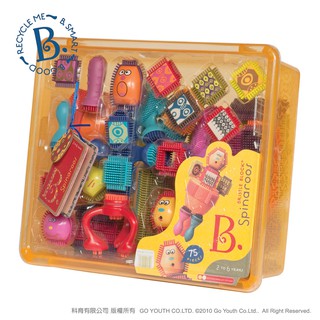 【DJ媽咪玩具】 美國B.toys感統玩具 布萊斯特鬃毛積木(大) 75pcs