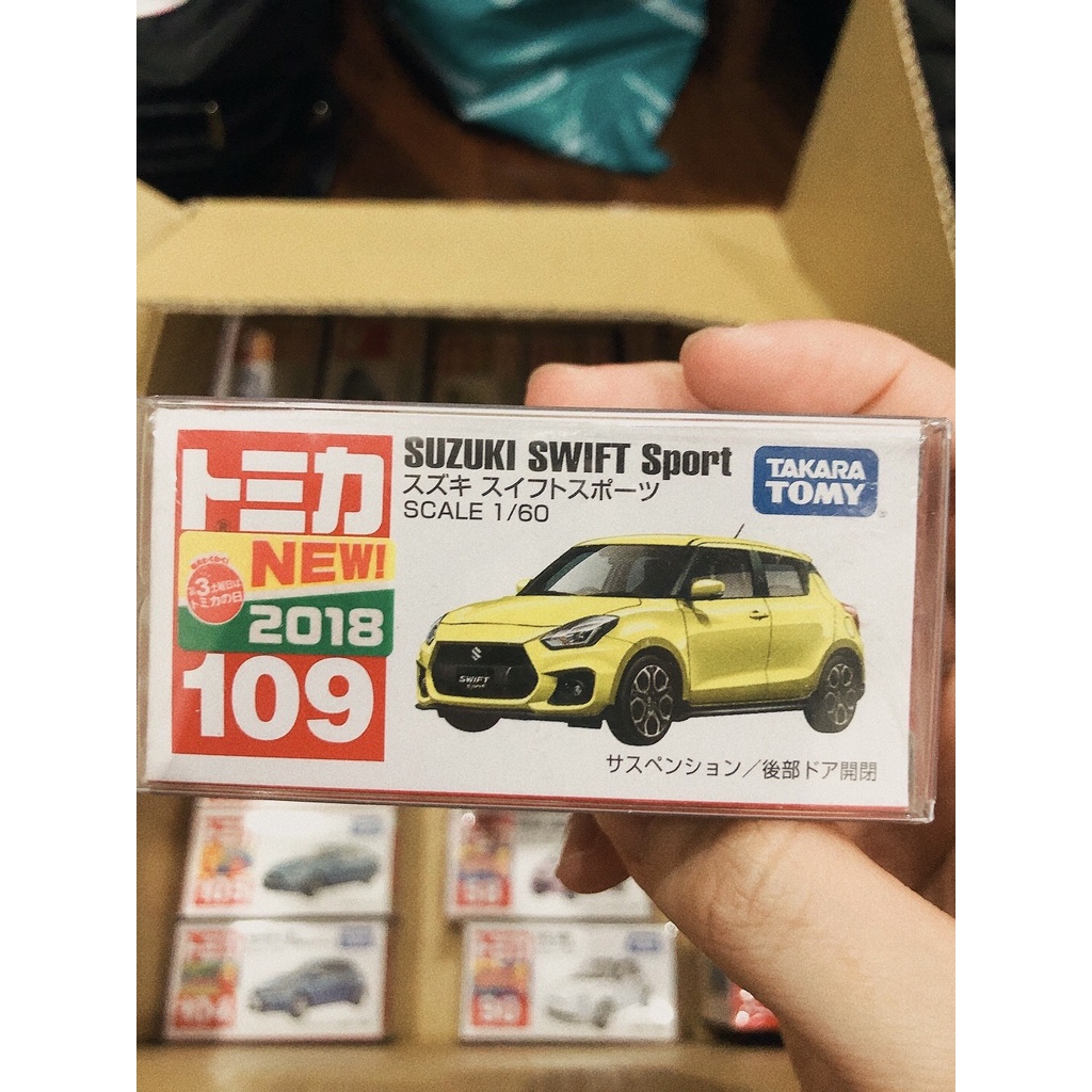 TOMICA NO.109 SUZUKI SWIFT SPORT 絕版 新車貼 2018 盒損