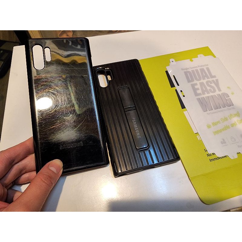「二手」Samsung note10 plus 原廠殼加水凝膜1
