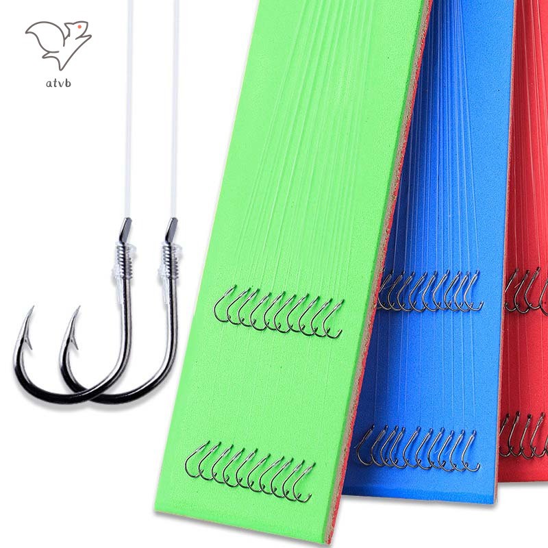 Hyp 10 件套釣魚鉤倒鉤鯉魚鳥船具雙配件配件我的 蝦皮購物