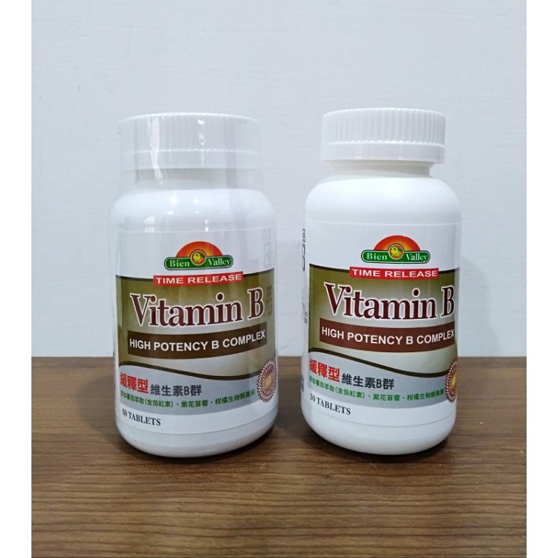 【培恩維他命B群緩釋錠】培恩長效型緩釋型維生素B群 (60粒) Vitamin B B1/B2/B6/B12