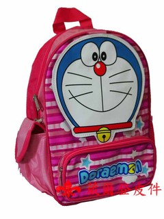 《葳爾登》doraemon小叮噹迷你後背包旅行袋幼童背包兒童書包,迷你登山包幼兒背包4183粉紅色M