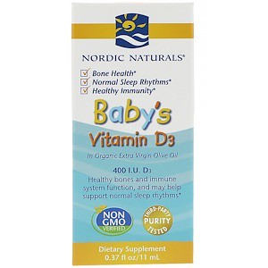 Nordic Naturals北歐天然 Baby's Vitamin D3嬰兒維生素滴劑 400 I.U.