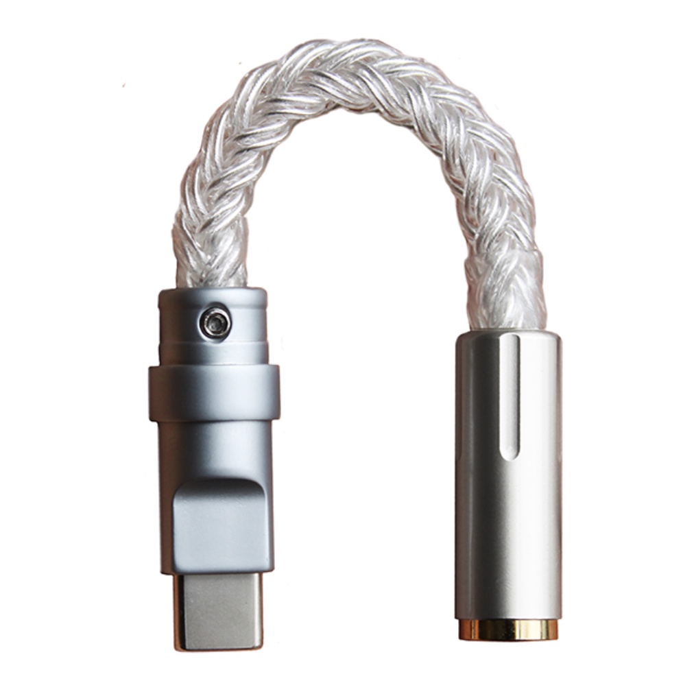 川木W161純銀16芯type-c耳機轉接線 手機便攜解碼耳放dac 3.5mm typeC ES9280c pro