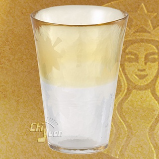 Starbucks 台灣星巴克 2015 楓葉漫舞玻璃杯 300ml 日本製 青森 津輕 水杯 馬克杯 津輕傳統琉璃工藝