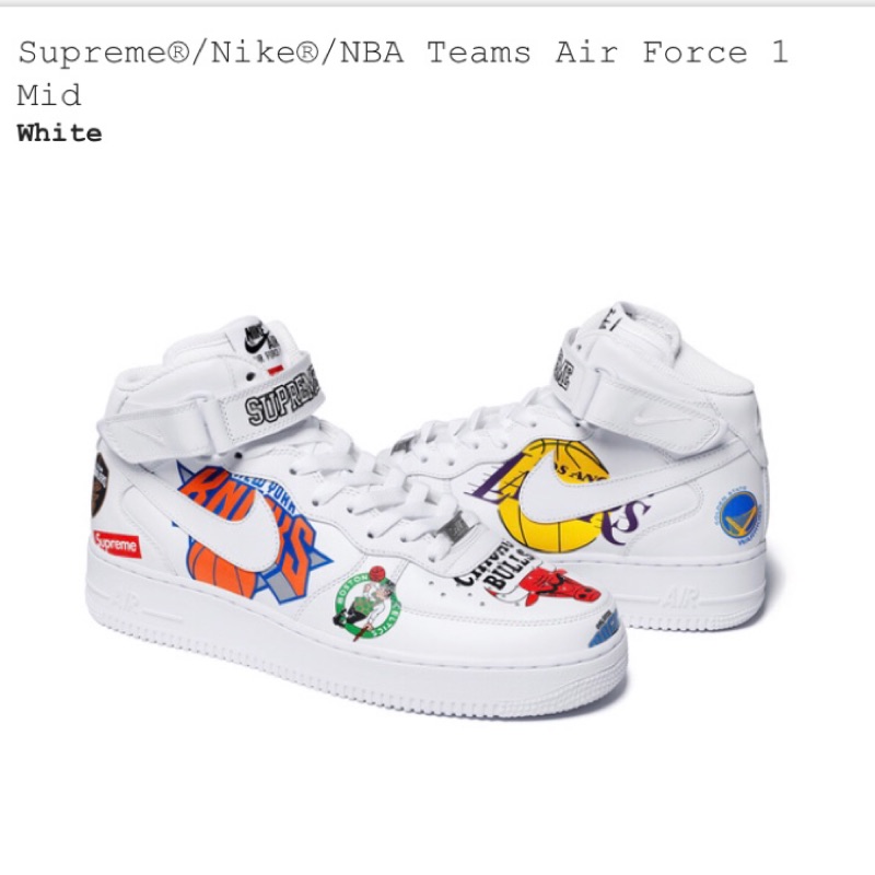 nike air force one supreme nba