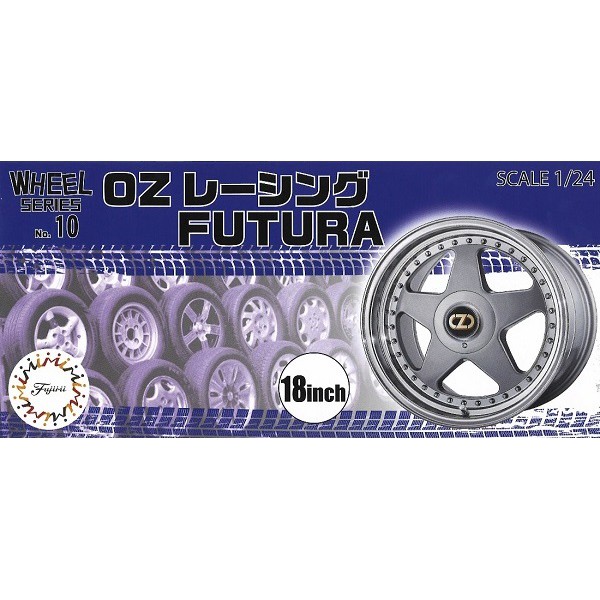 FUJIMI 1/24 W10 OZ Racing FUTURA 18吋胎圈組 富士美 組裝模型