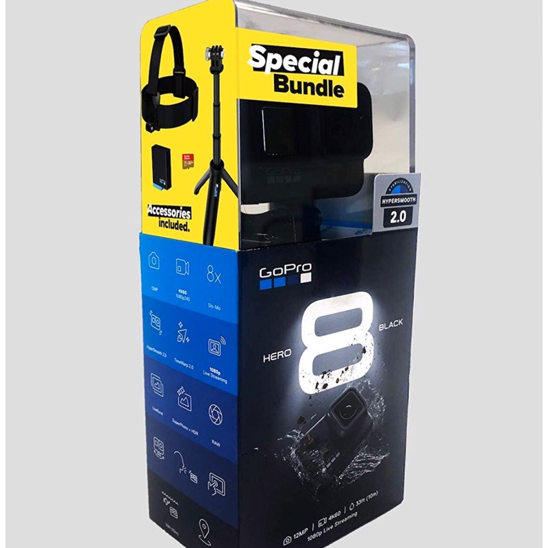 GoPro Hero 8  Black Special Bundle超值組合包（本體+雙電池+小腳架+頭帶+32G記憶卡